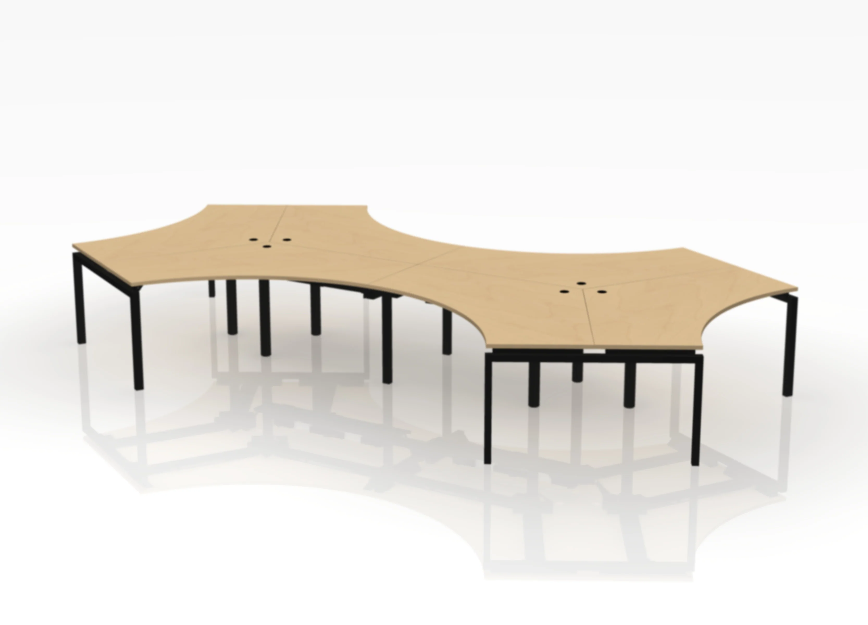 120 Jot Desk - Pod of 6 - Image 13