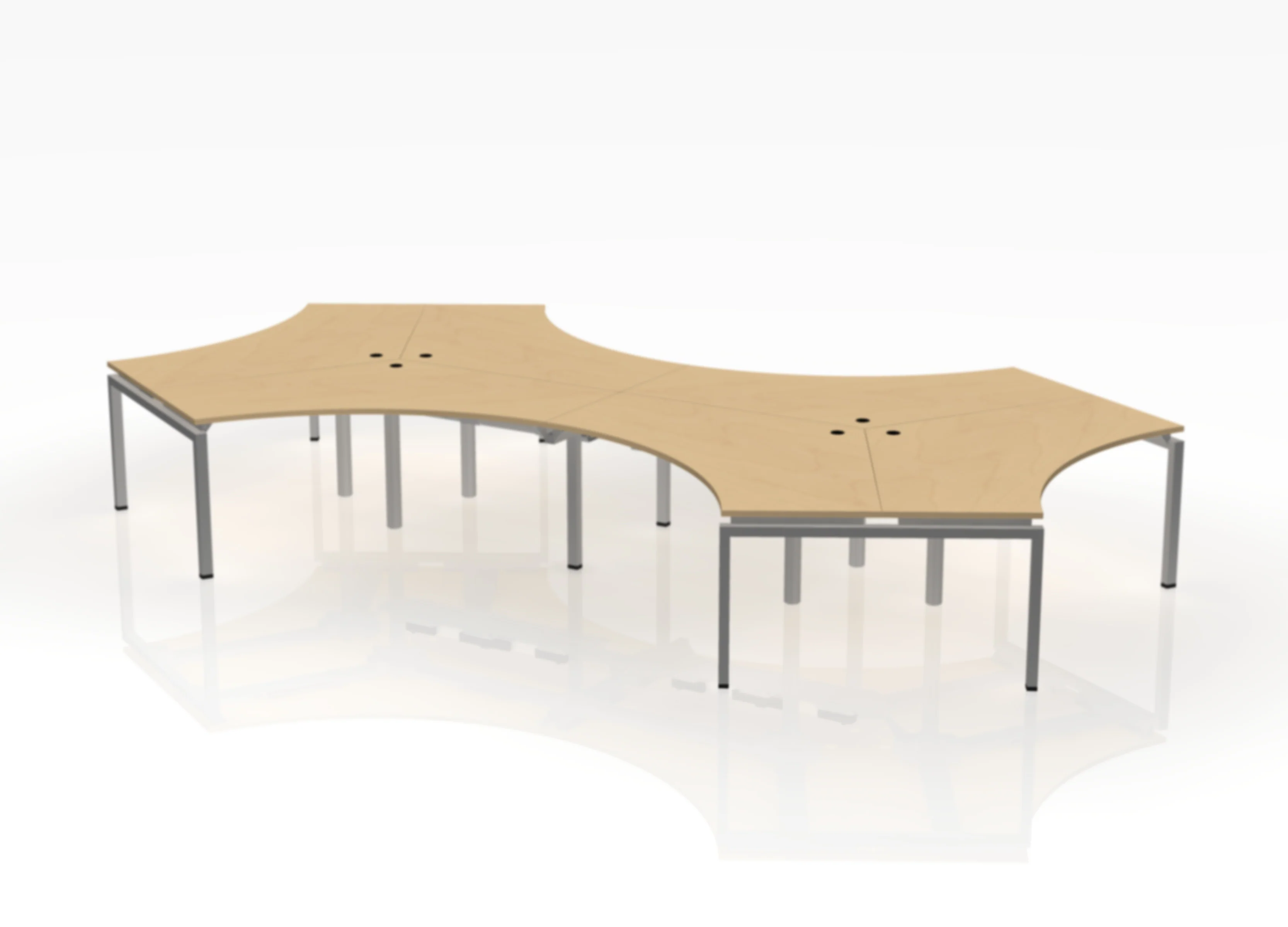 120 Jot Desk - Pod of 6 - Image 14