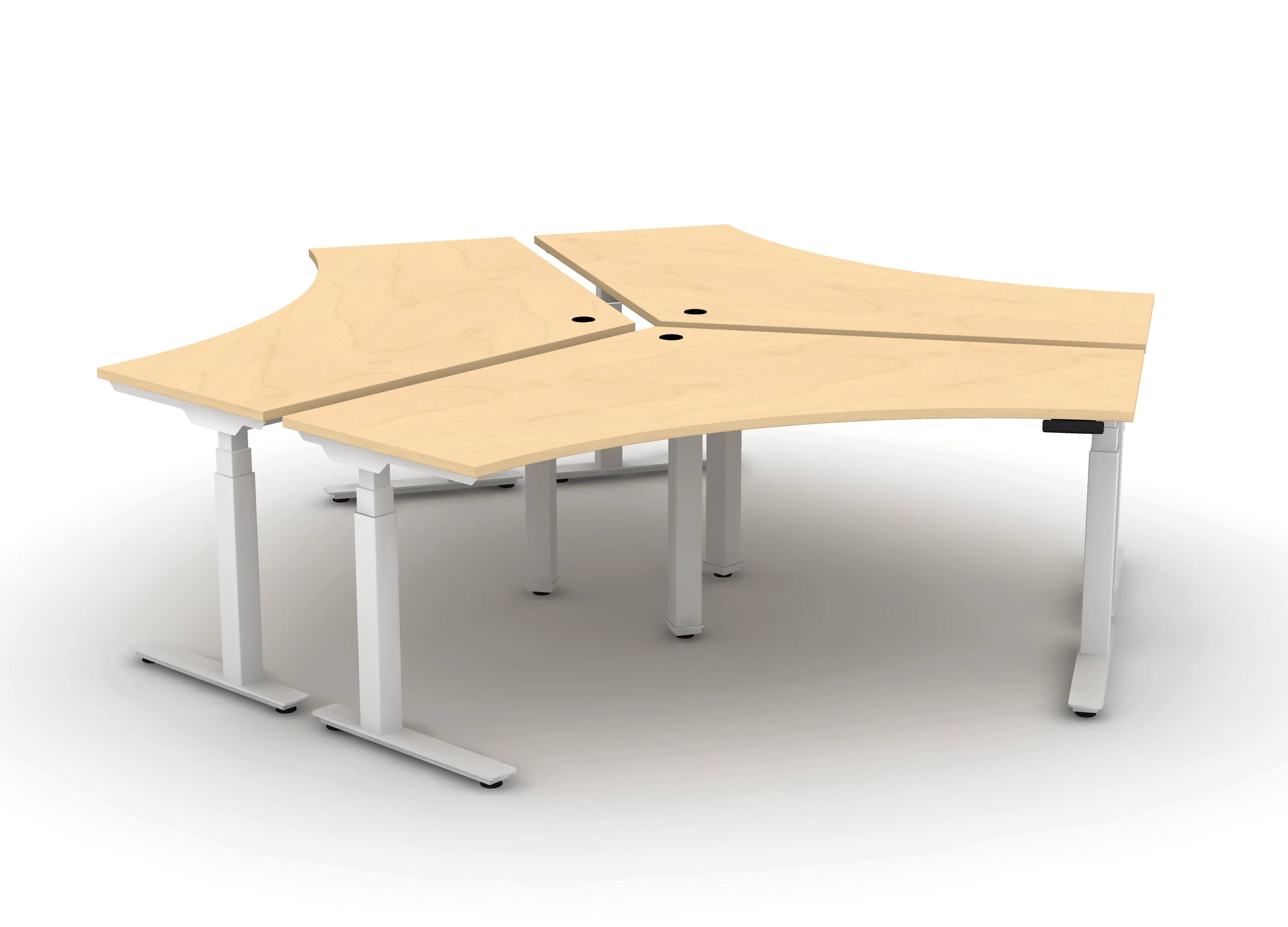 120 Think Desk (sit to stand) - Pod of 3 - Image 14