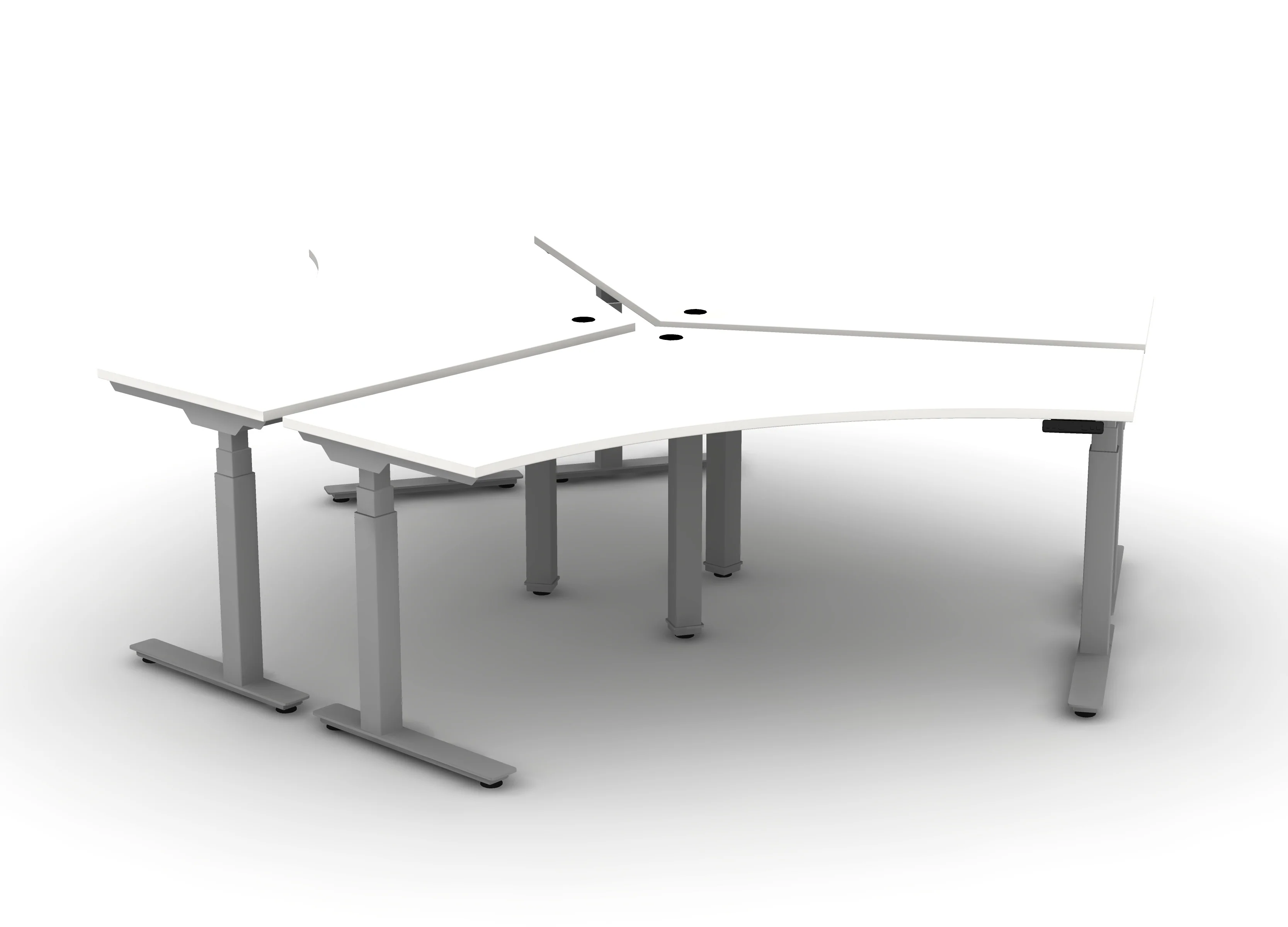 120 Think Desk (sit to stand) - Pod of 3 - Image 7