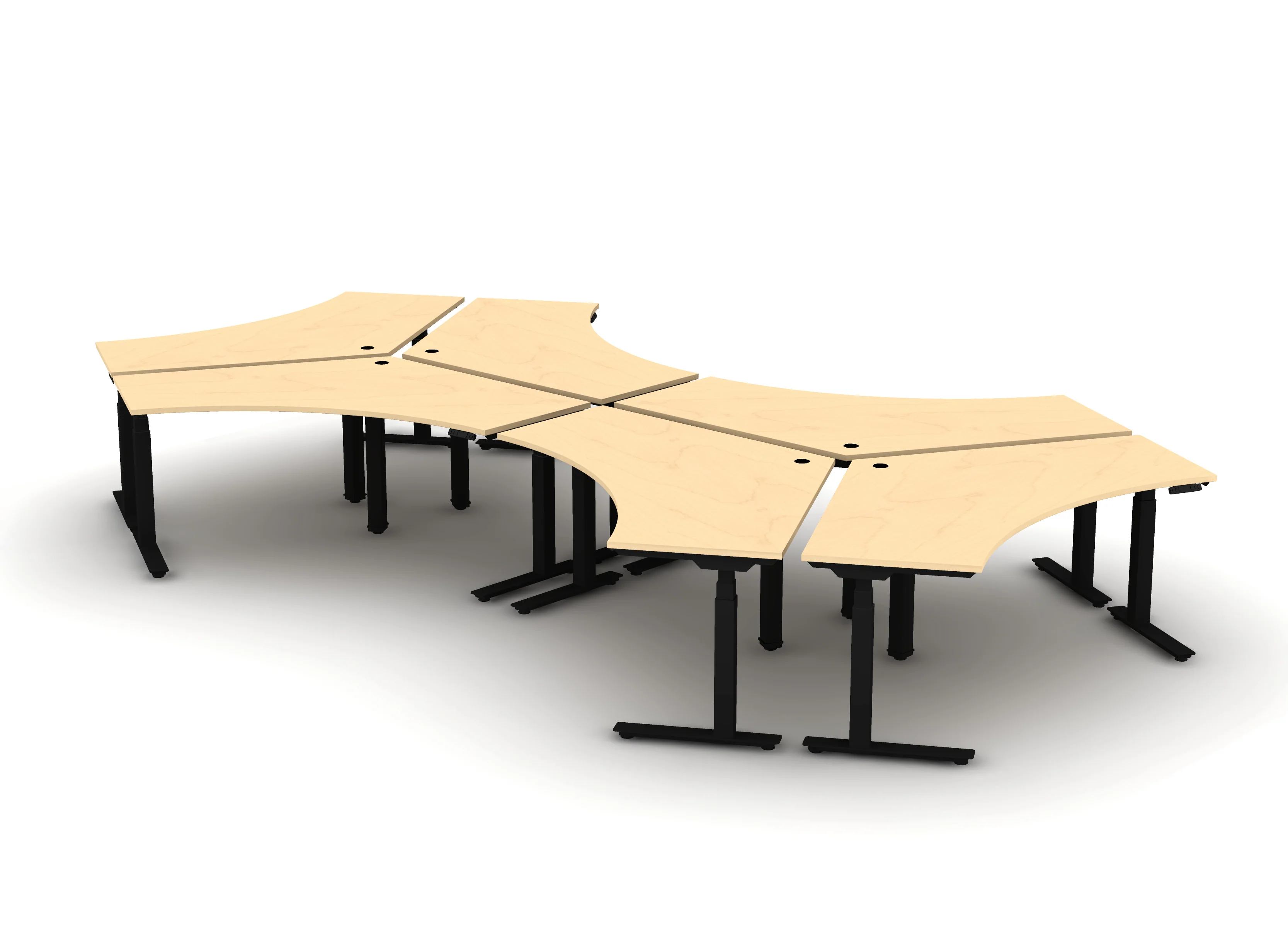 120 Think Desk (sit to stand) - Pod of 6 - Image 13