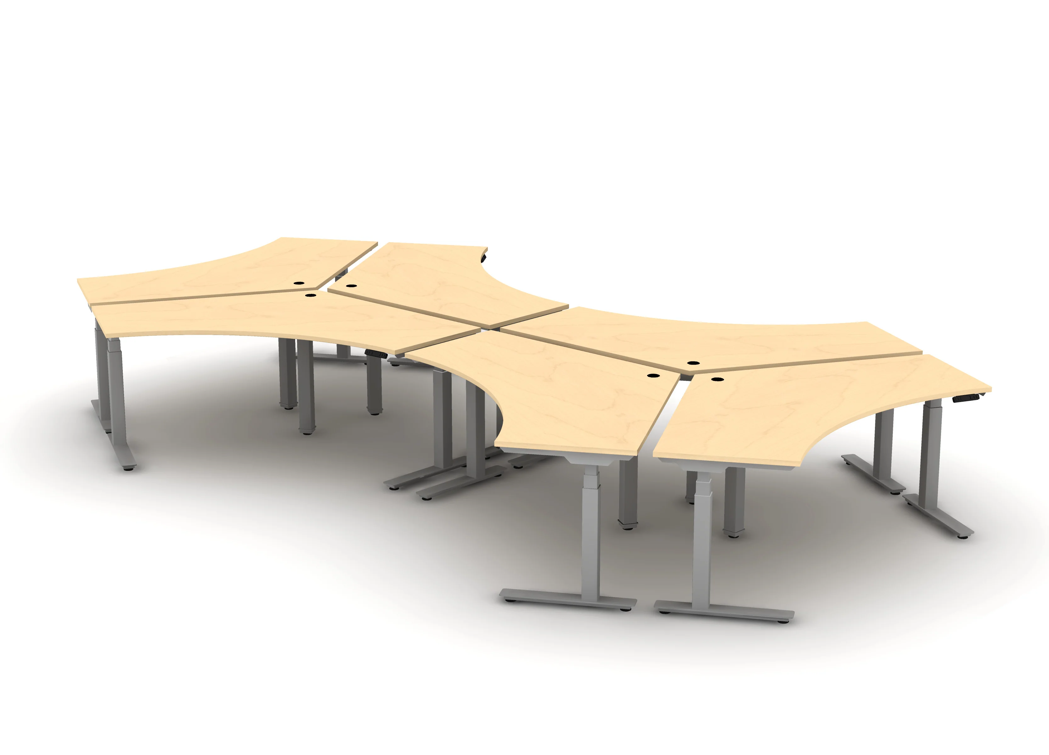 120 Think Desk (sit to stand) - Pod of 6 - Image 14