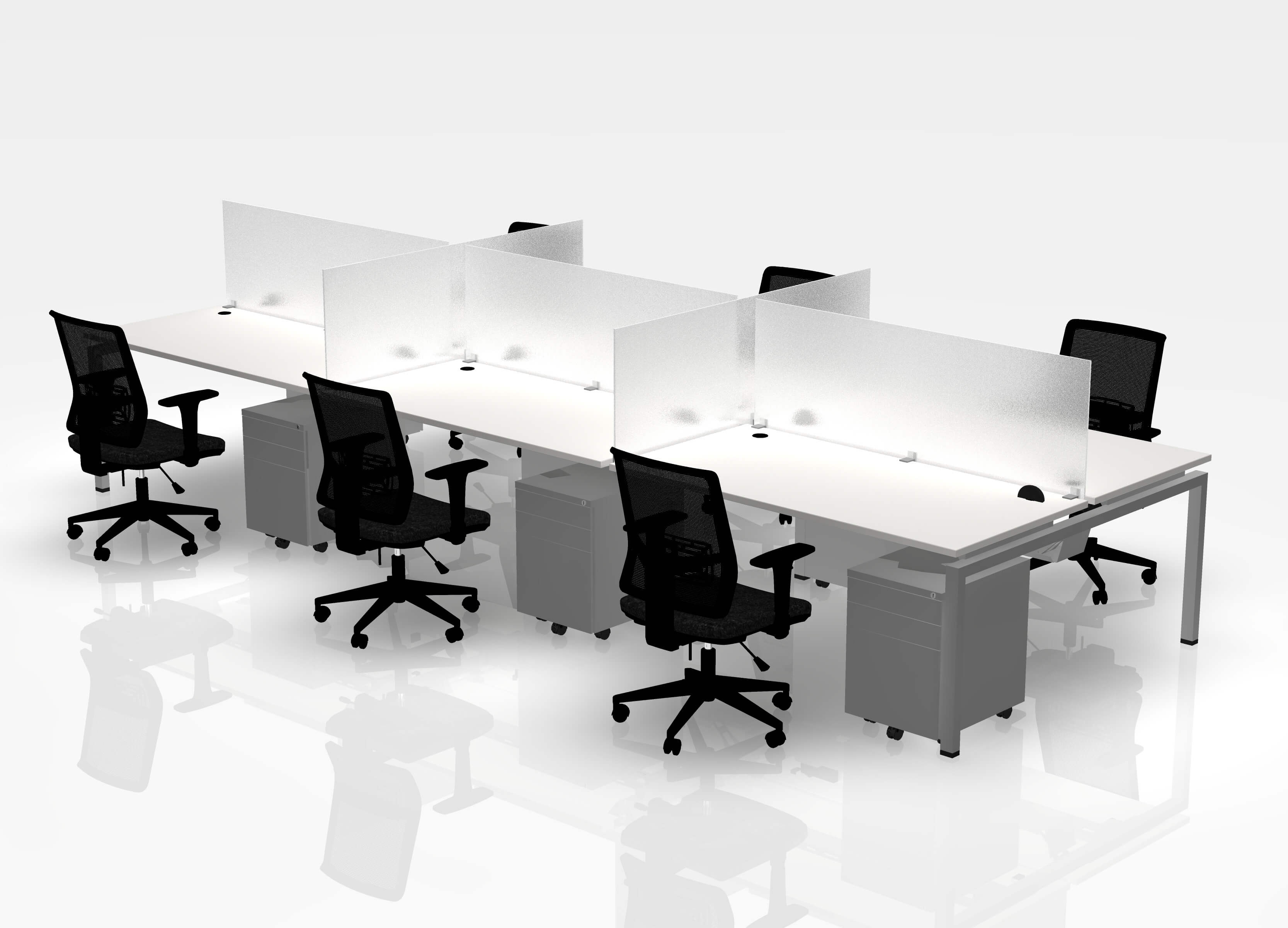24" Jot Desk Bundle - Pod of 6 - Image 15
