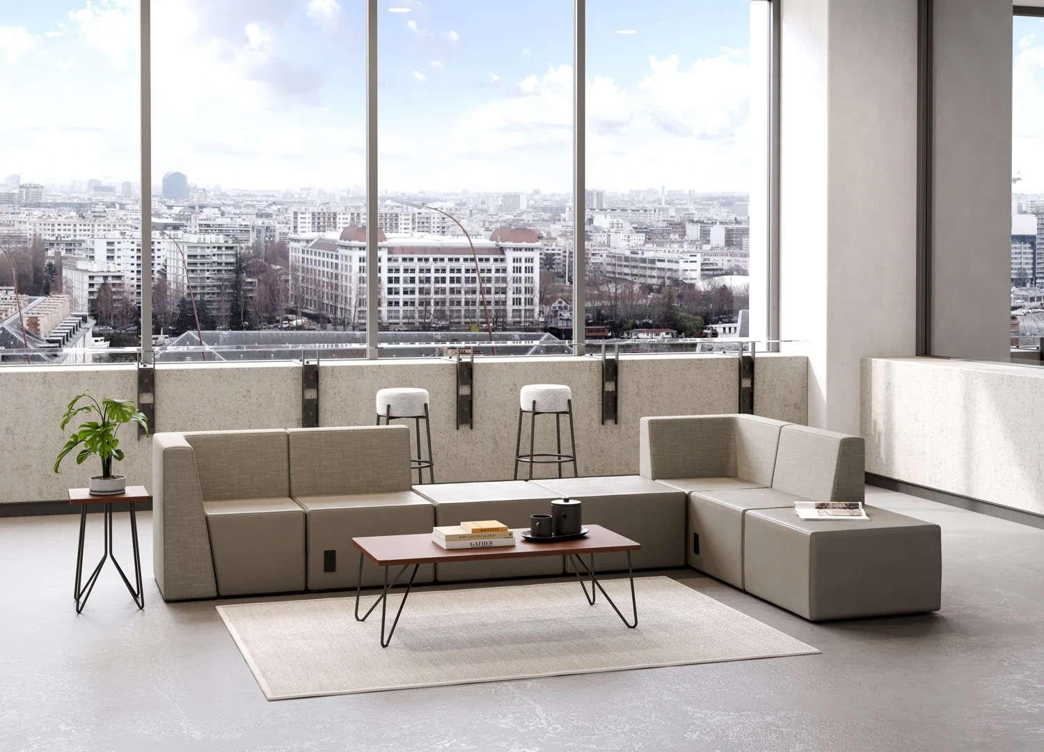 Modular Lounge Seating - 2 Seat Segment - Image 14