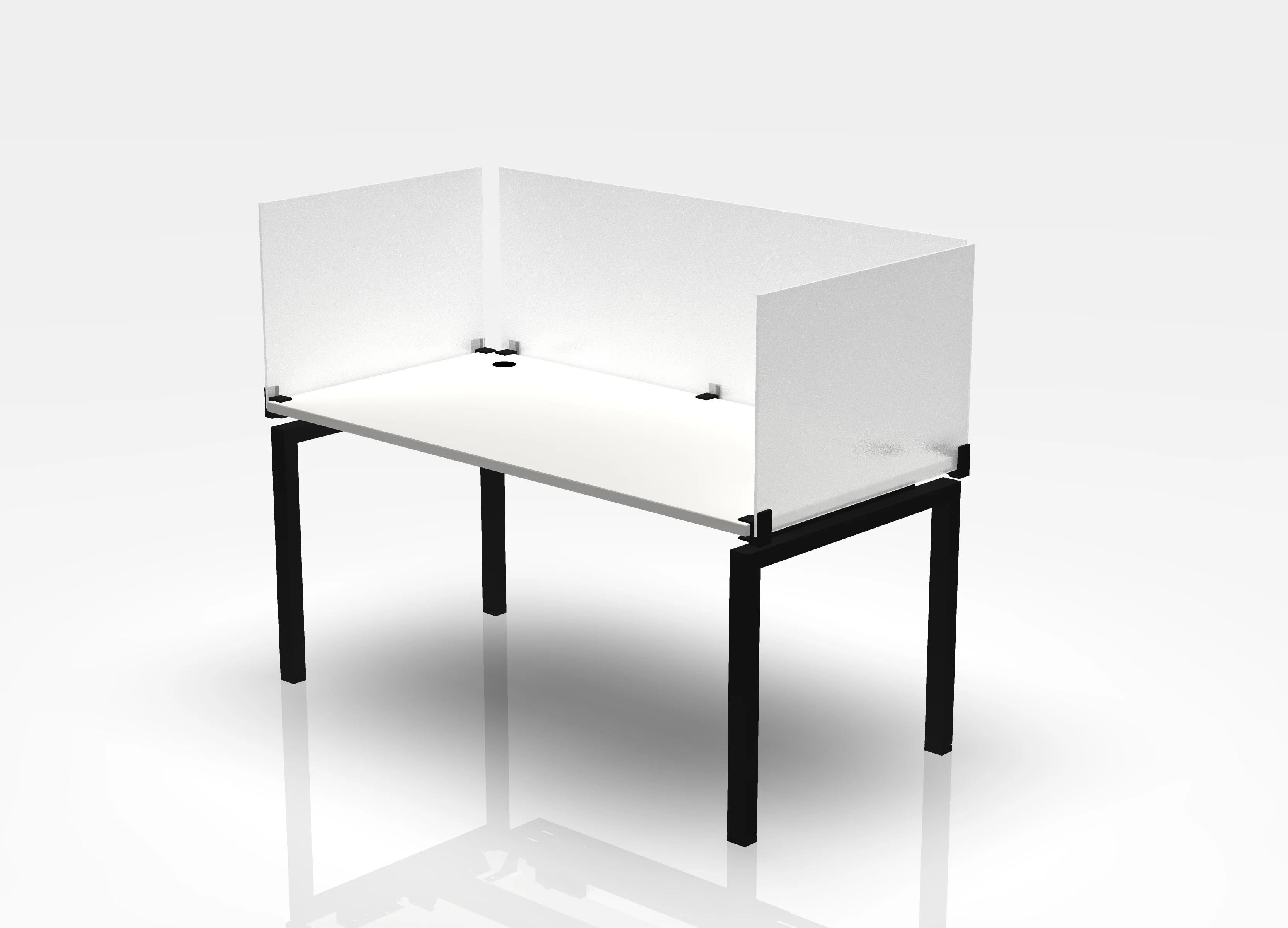 Dry Erase Frosted Glass Dividers - 19" High - Image 12
