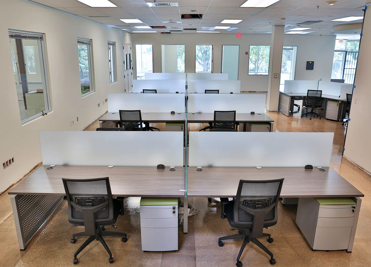 Dry Erase Frosted Glass Dividers - 19" High - Image 9
