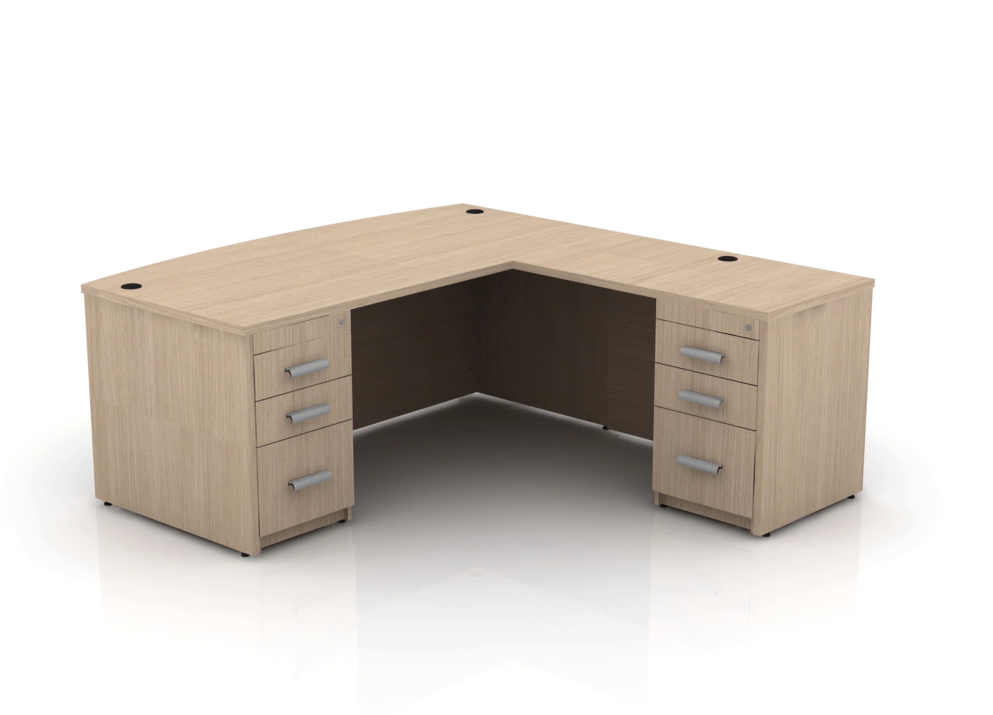 EDGE 71" Bow-Front L-Shape Desk - Image 19