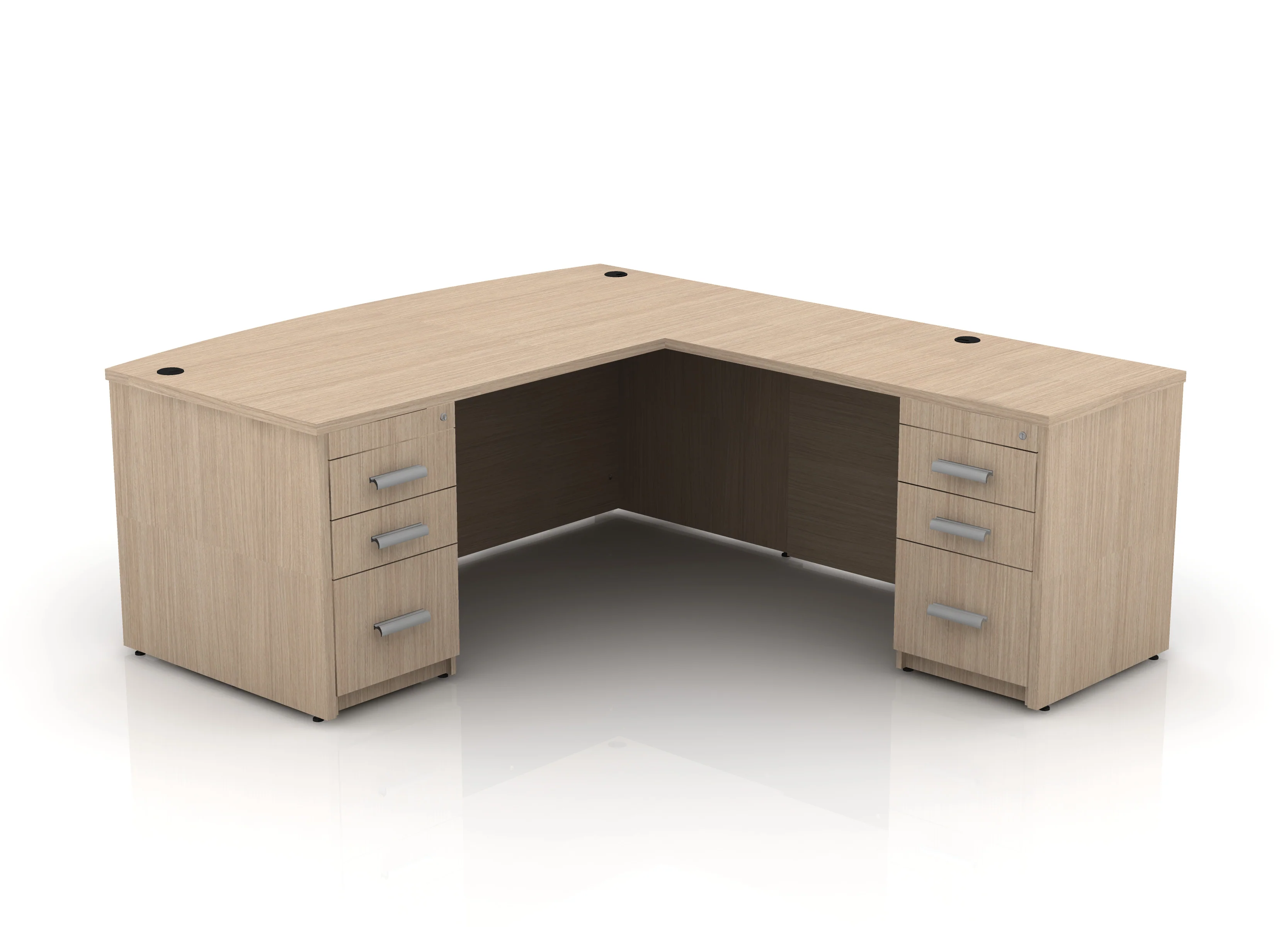 EDGE 71" Bow-Front L-Shape Desk - Image 29