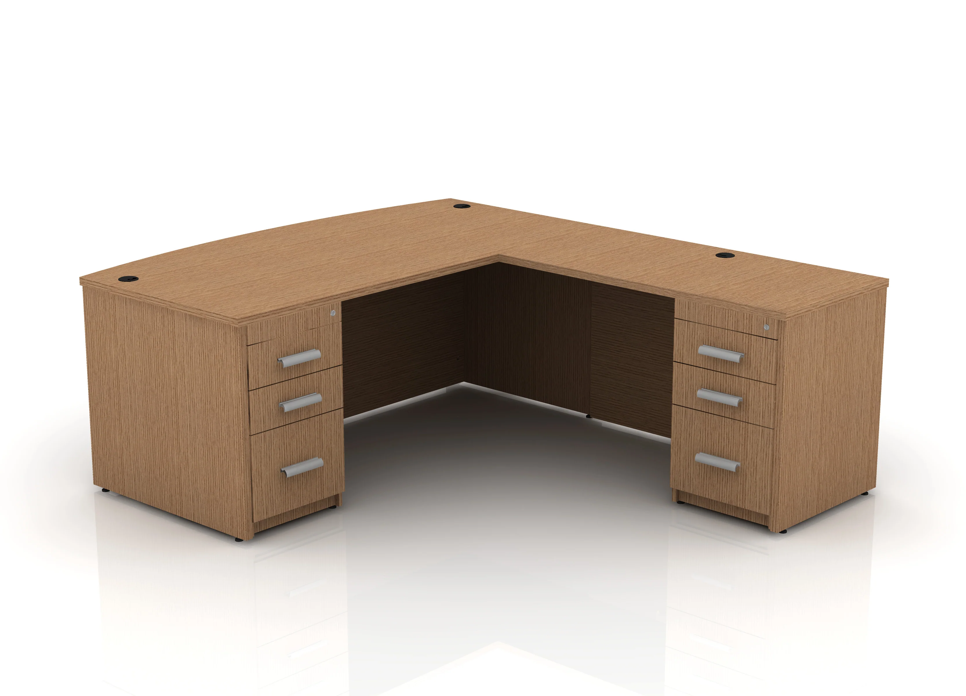 EDGE 71" Bow-Front L-Shape Desk - Image 32