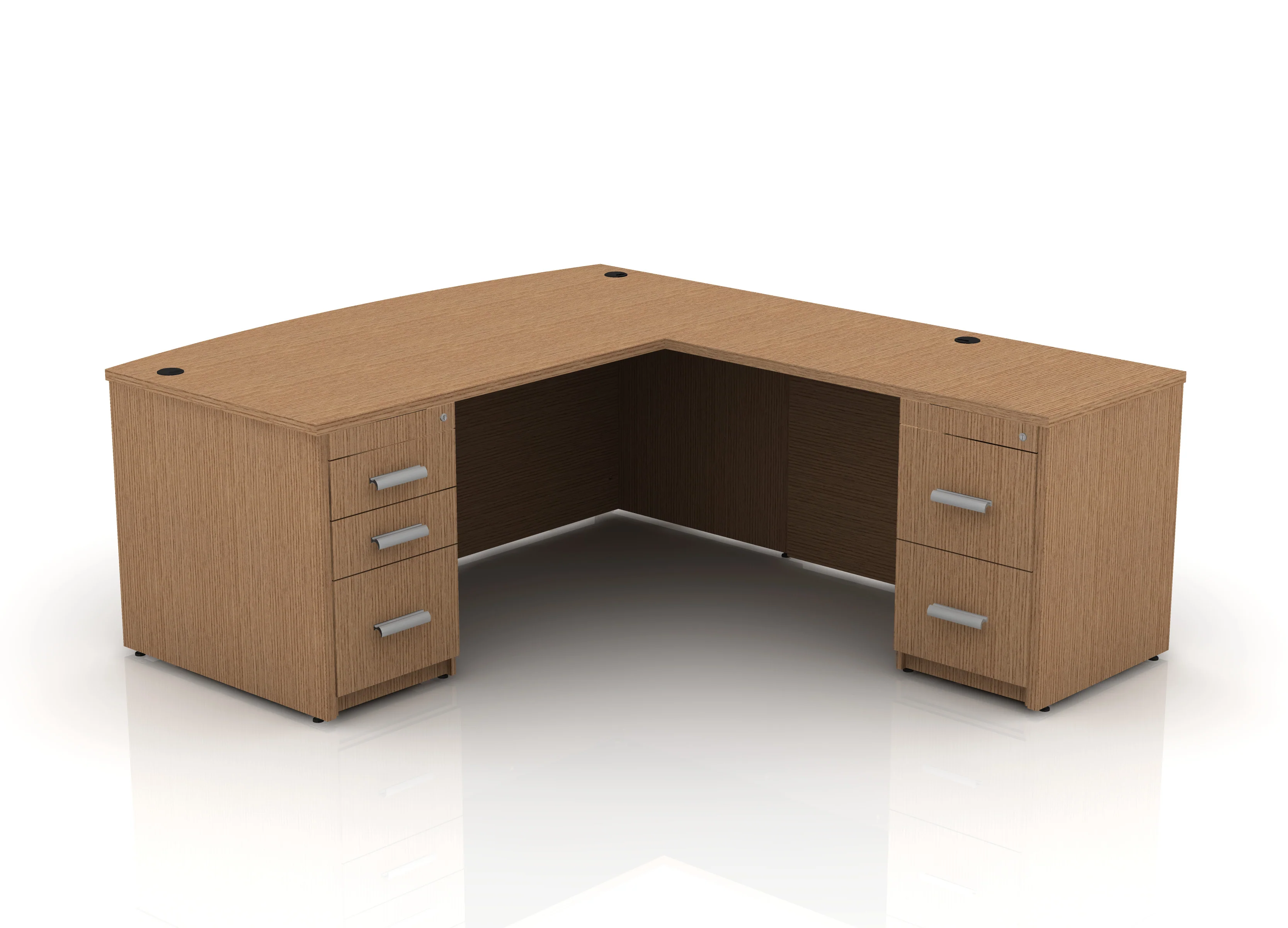 EDGE 71" Bow-Front L-Shape Desk - Image 33
