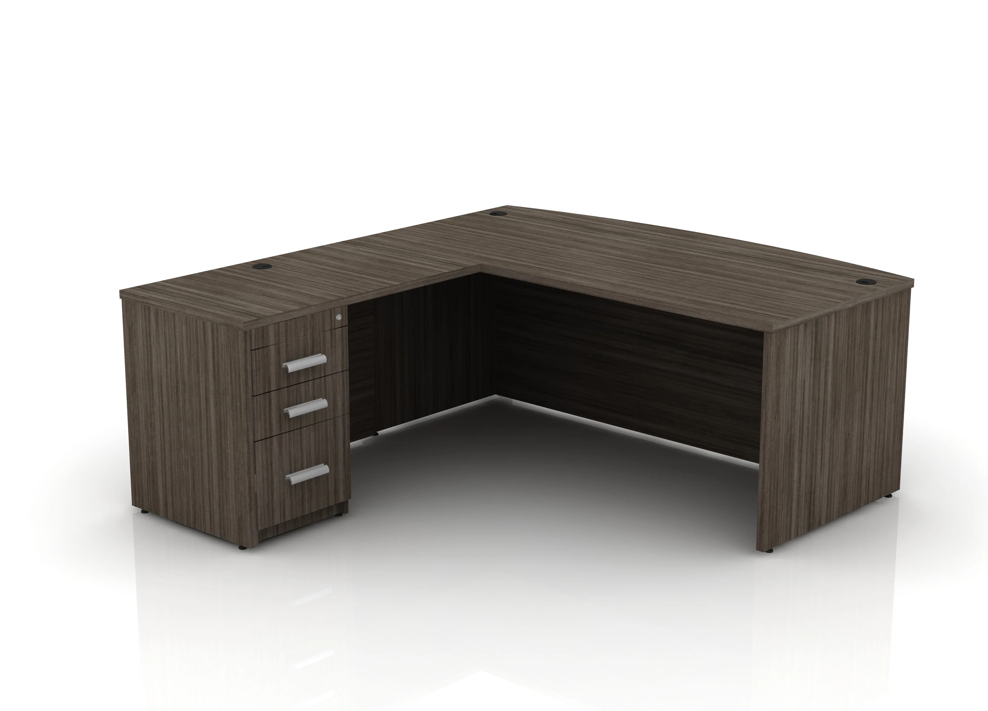 EDGE 71" Bow-Front L-Shape Desk - Image 38
