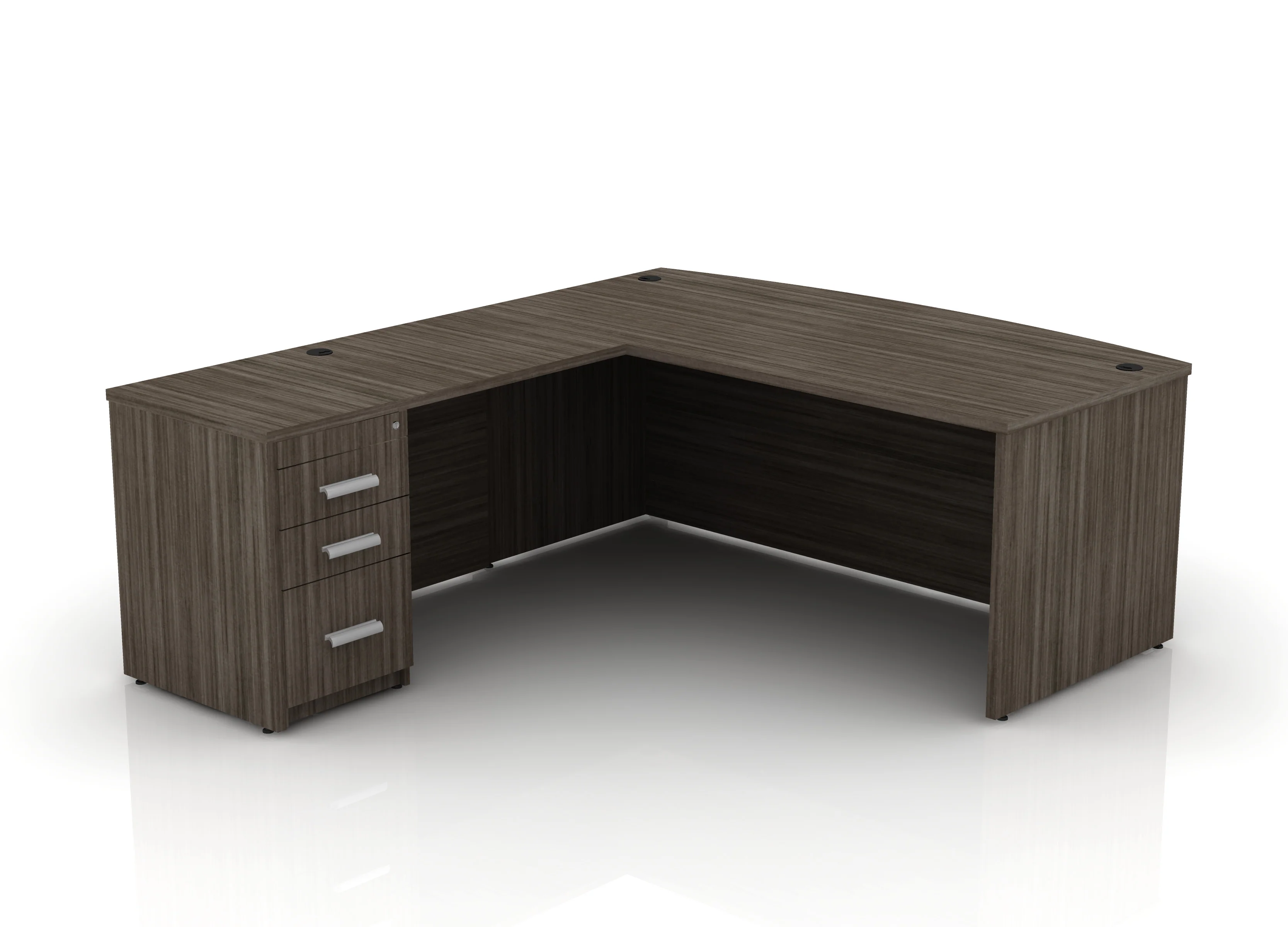 EDGE 71" Bow-Front L-Shape Desk - Image 40