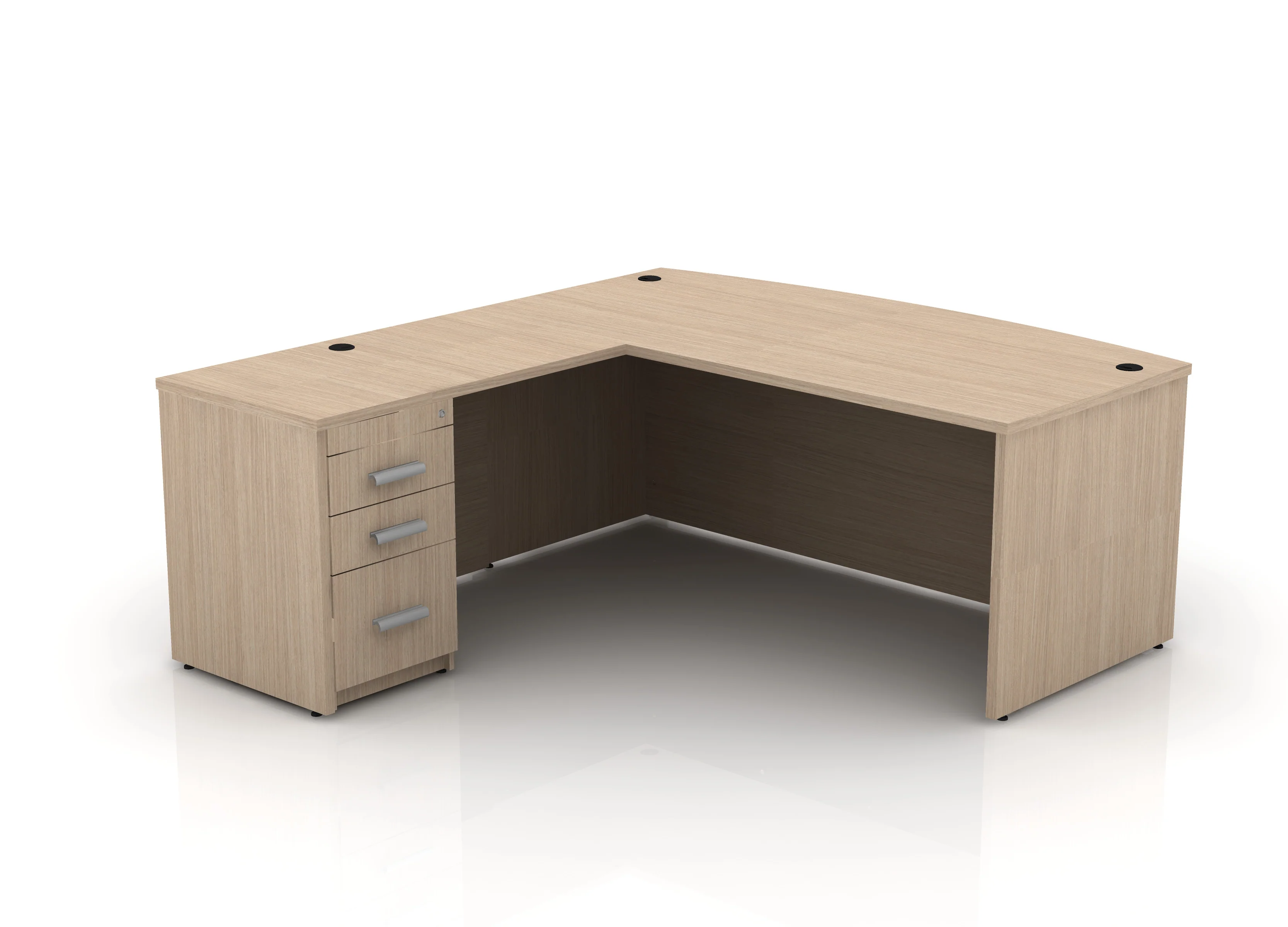 EDGE 71" Bow-Front L-Shape Desk - Image 42