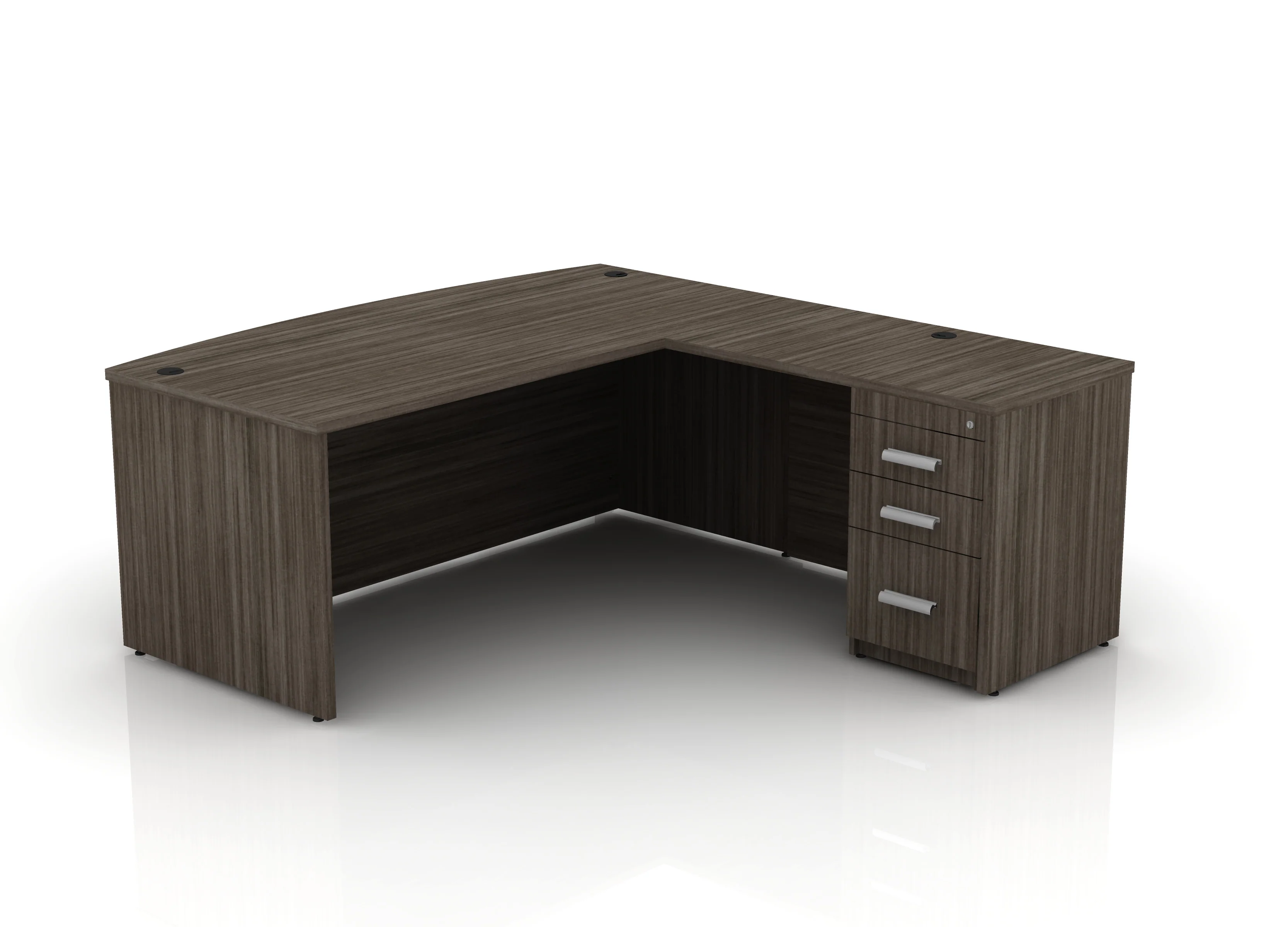 EDGE 71" Bow-Front L-Shape Desk - Image 5