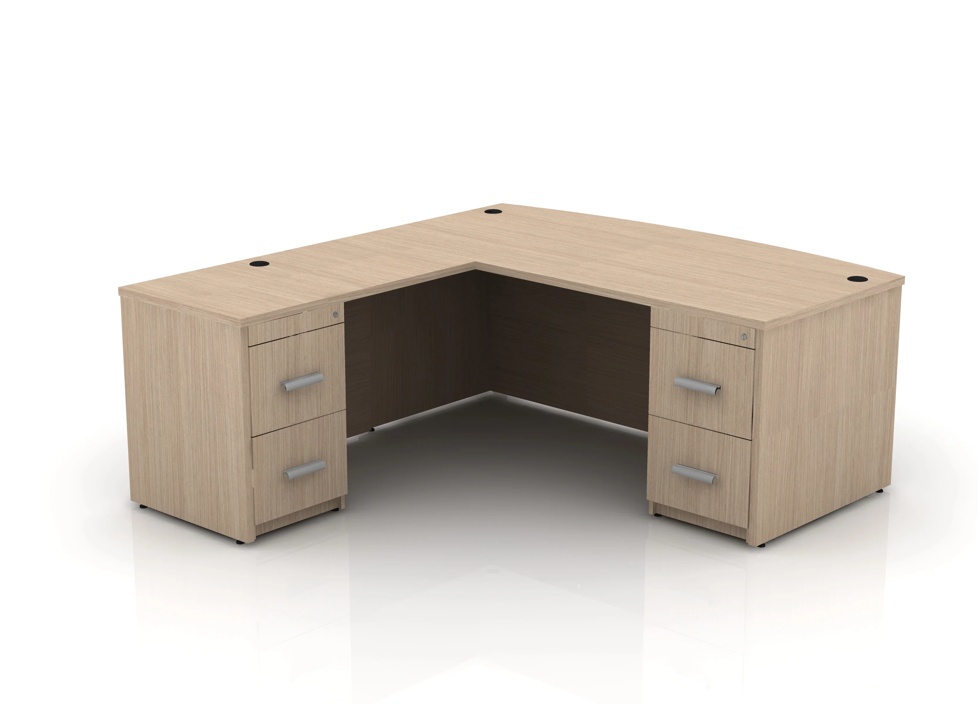 EDGE 71" Bow-Front L-Shape Desk - Image 53