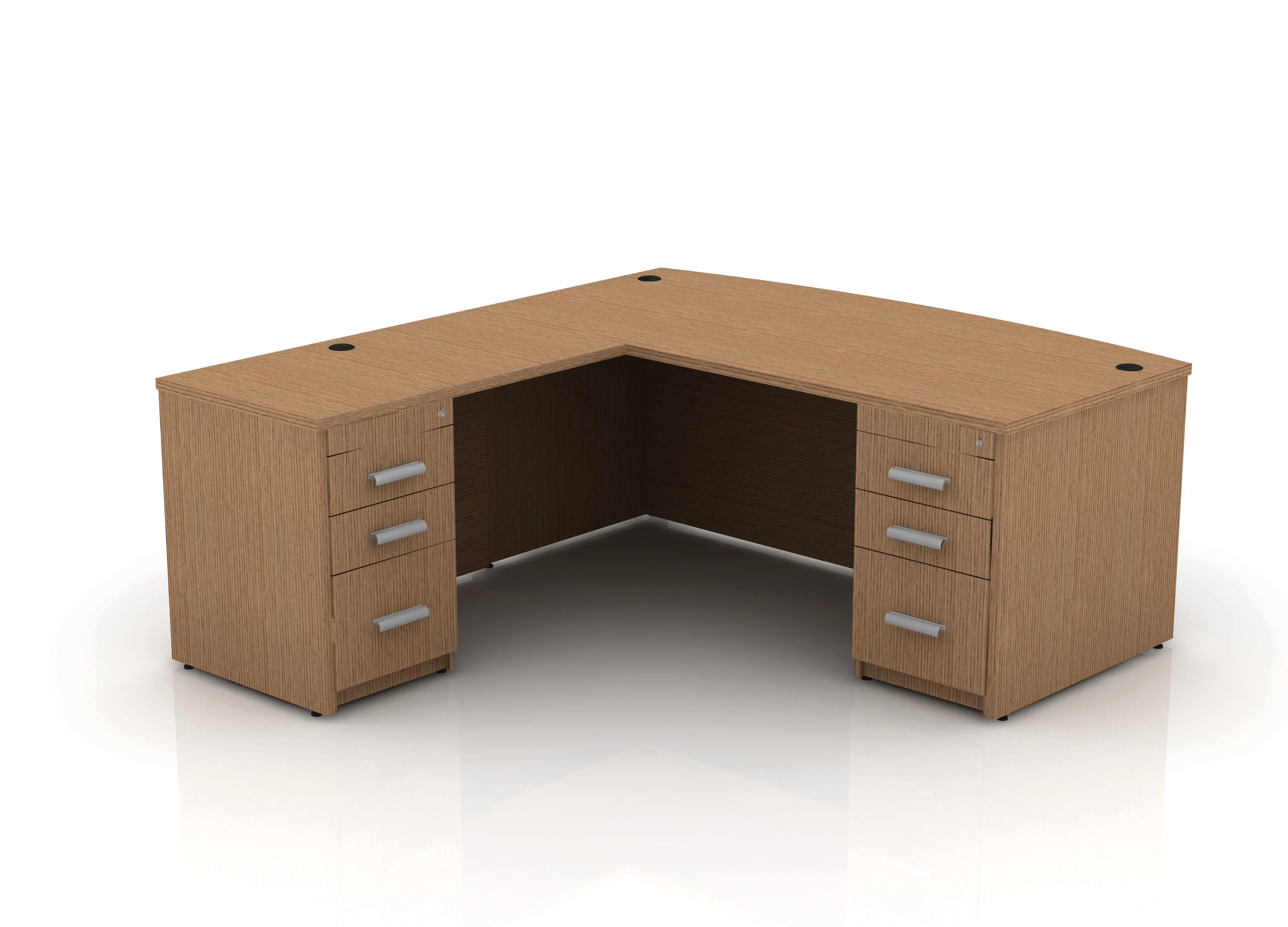 EDGE 71" Bow-Front L-Shape Desk - Image 55