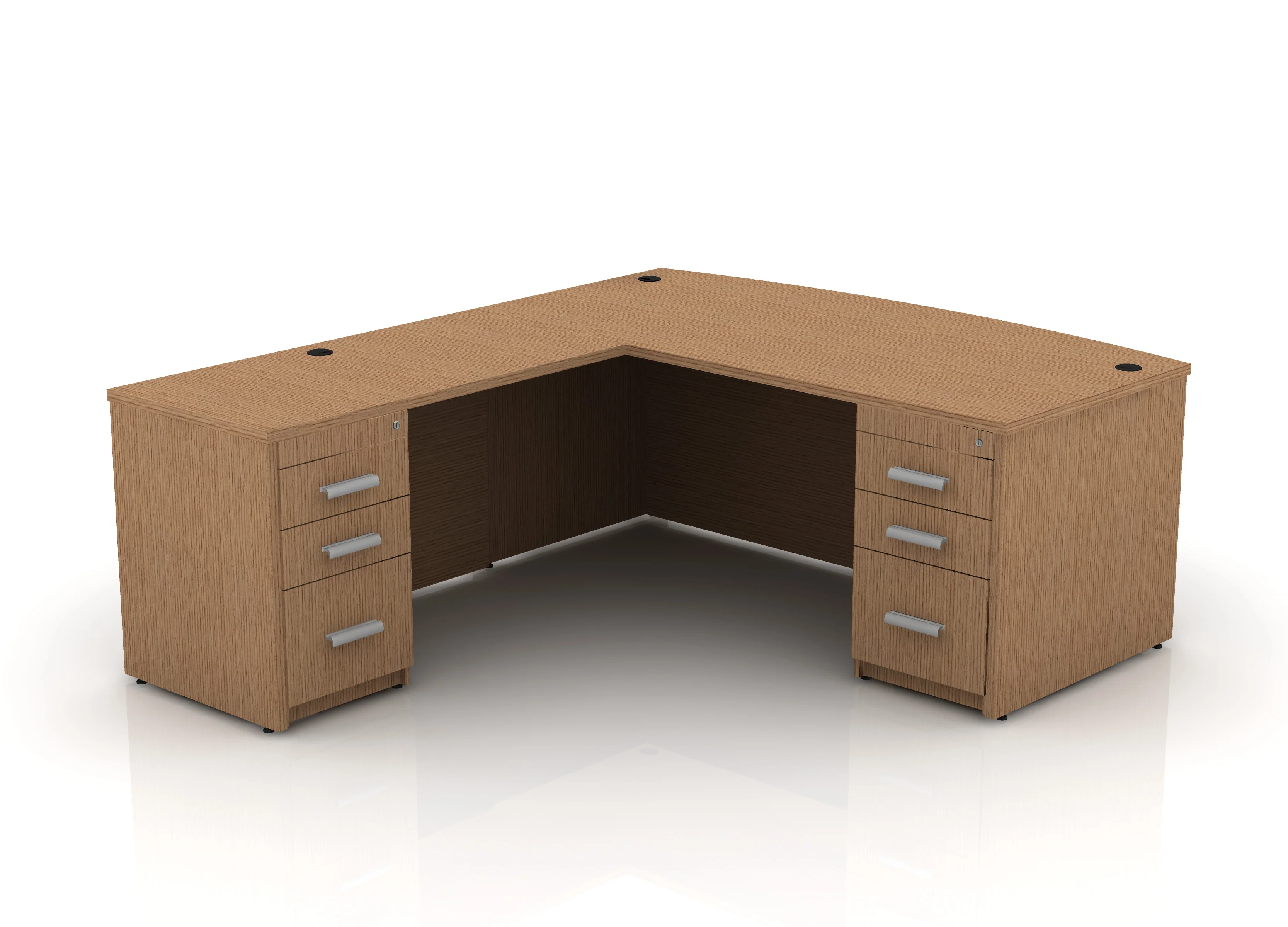 EDGE 71" Bow-Front L-Shape Desk - Image 64