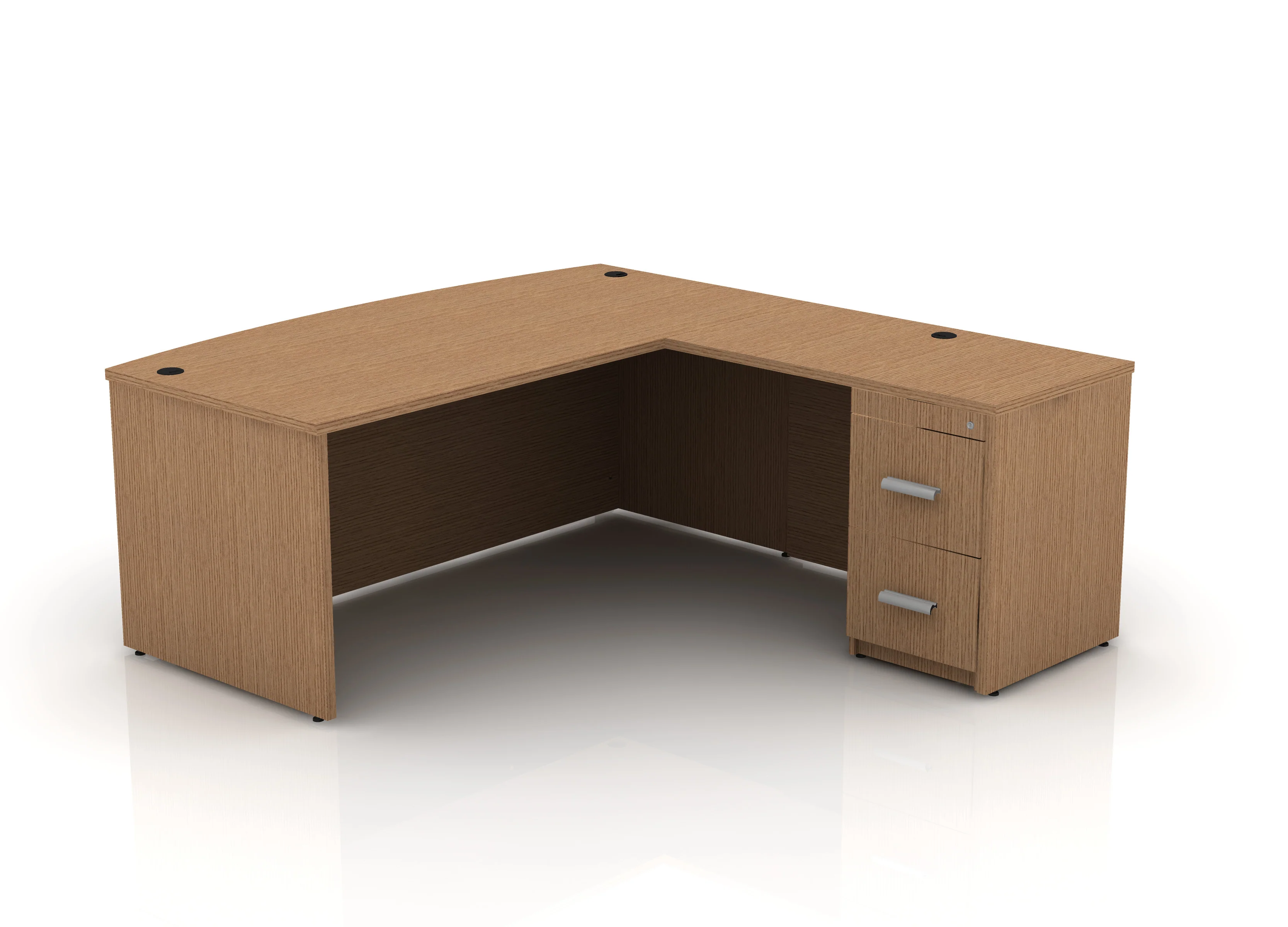 EDGE 71" Bow-Front L-Shape Desk - Image 9
