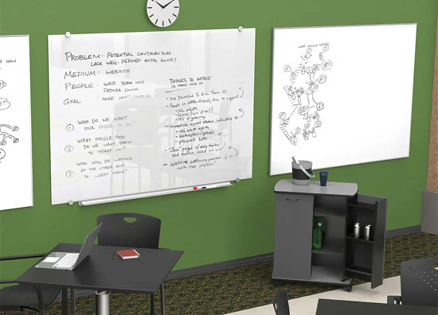 Magnetic Mounted Glass Board - Image 3